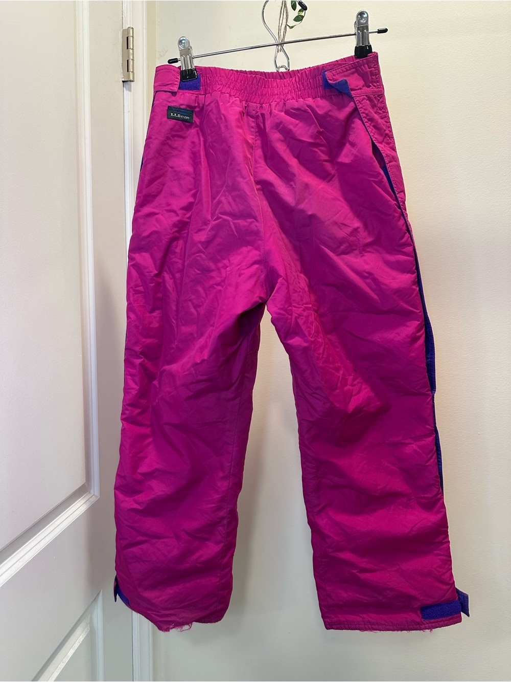 Girls S / 8 | Vintage Kids LL Bean Pink Purple Insulated Winter Ski Snow Pants
